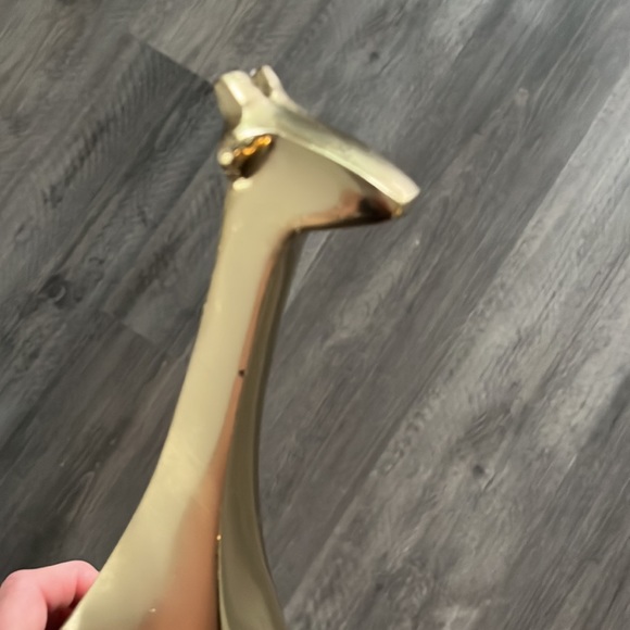 Giraffe Gold Colored Figurine - for Home Decor - Approx 10” Standing - Picture 4 of 10